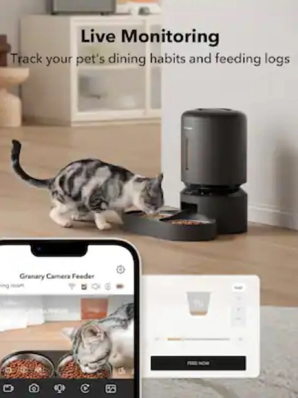 PETLIBRO Granary Smart Feeder Dual Bowl 5G WiFi Automatic Pet Feeder
